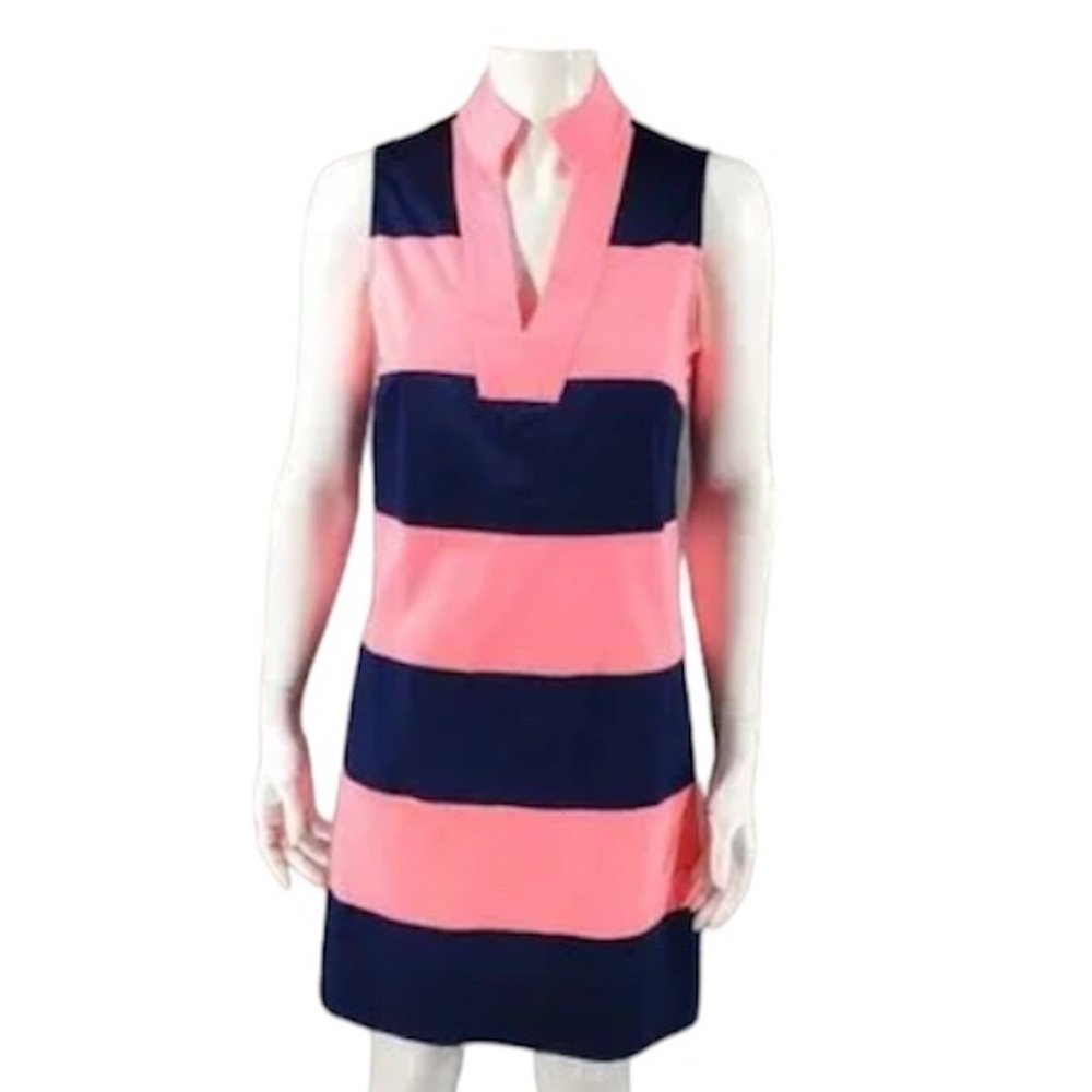Sail to Sable Cotton Striped Dress